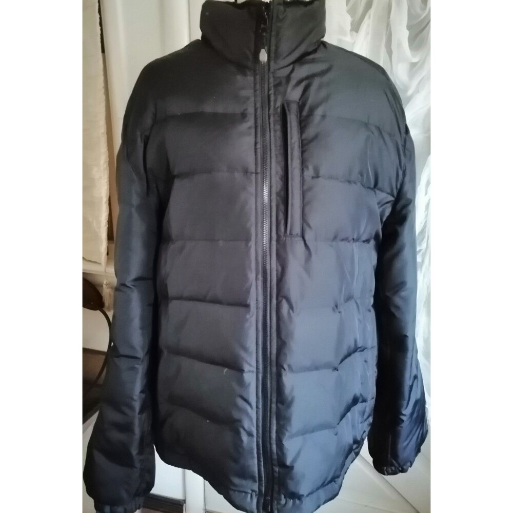 Sonoma Men's Down & Feather Puffer Jacket Black XL Filling Cold Survival